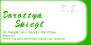 dorottya spiegl business card